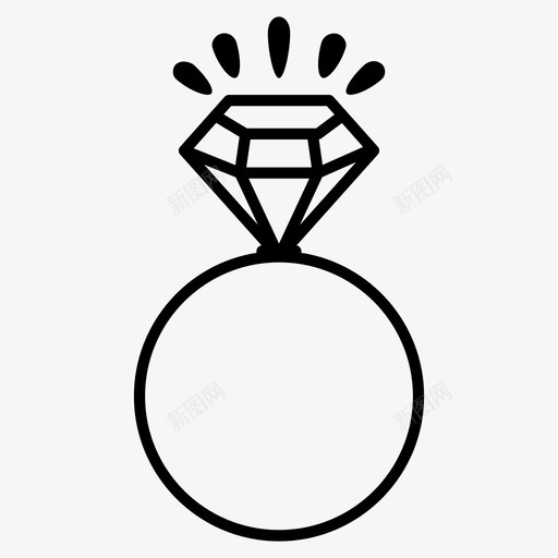 采购产品戒指珠宝钻石图标svg_新图网 https://ixintu.com 珠宝 结婚戒指 采购产品戒指 钻戒 钻石