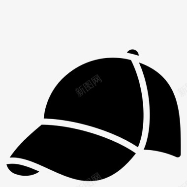 棒球帽服装帽子图标图标