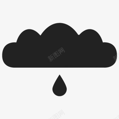 雨云降水图标图标