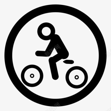 自行车道停车场地点图标图标