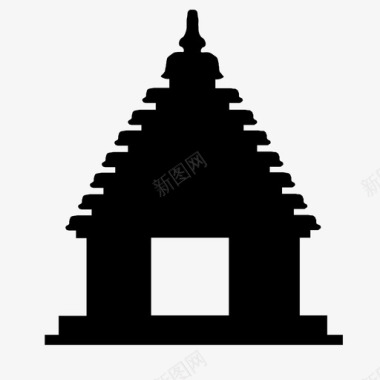 寺庙信仰上帝图标图标