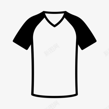 T恤衣服男式图标图标