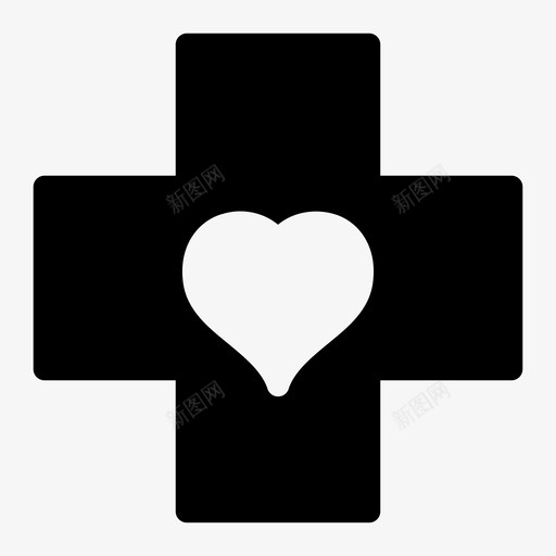 保健康复心脏图标svg_新图网 https://ixintu.com 保健 医疗 康复 心脏