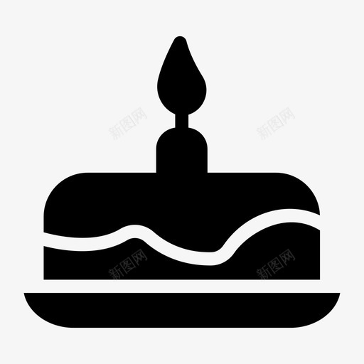 生日蛋糕假日图标svg_新图网 https://ixintu.com 假日 圣诞雕文图标第一卷 松饼 甜食 生日 蛋糕
