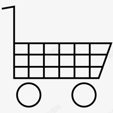 购物车电子商务解决方案市场图标图标