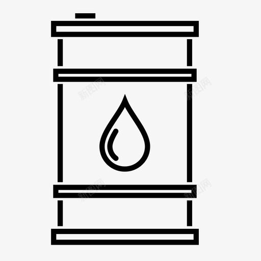 油桶燃料工业图标svg_新图网 https://ixintu.com 工业 油桶 燃料