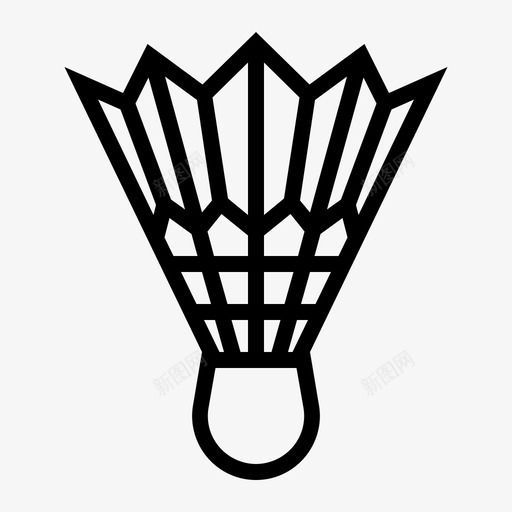 羽毛球球图标svg_新图网 https://ixintu.com 球 羽毛球