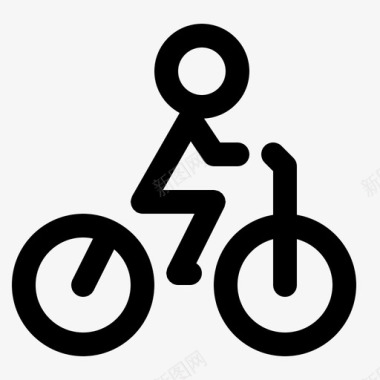 自行车交通工具旅游图标图标