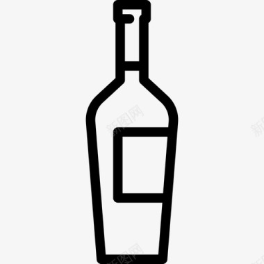 酒瓶贴标签食品饮料图标图标