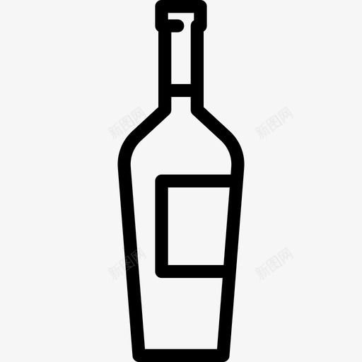酒瓶贴标签食品饮料图标svg_新图网 https://ixintu.com 酒瓶贴标签 食品饮料