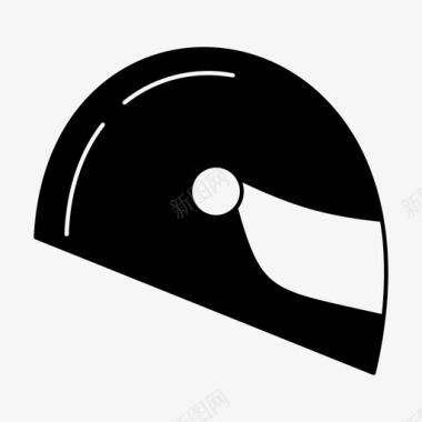 头盔自行车头盔摩托车图标图标
