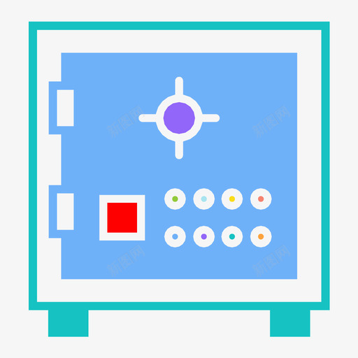 银行金库银行保险箱锁图标svg_新图网 https://ixintu.com 存储 钱 银行保险箱 银行金库 锁