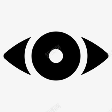 视觉眼睛用户界面基本字形图标图标