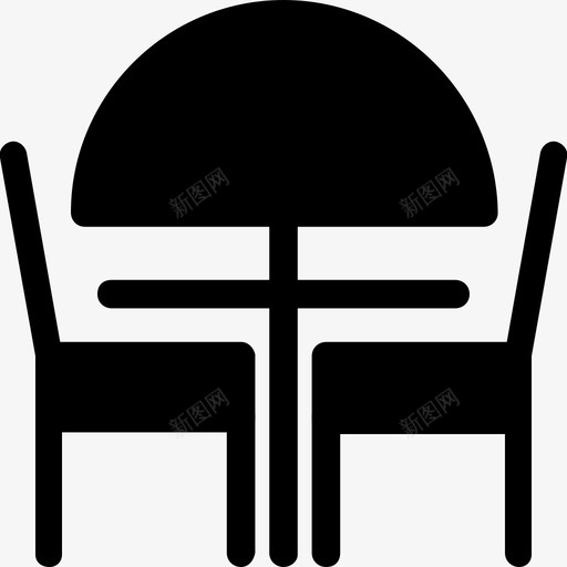 餐厅桌子家具字形图标svg_新图网 https://ixintu.com 家具字形 桌子 餐厅
