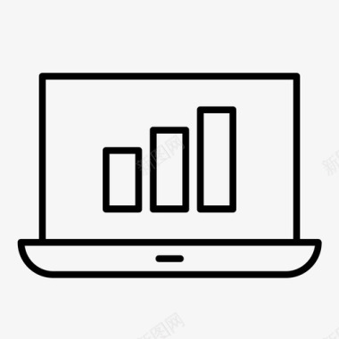 笔记本统计图表统计笔记本电脑统计图标图标