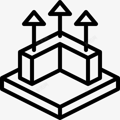 挤出墙cad绘图图标svg_新图网 https://ixintu.com cad 三维图形用户界面轮廓 图形 建模 挤出墙 界面 绘图