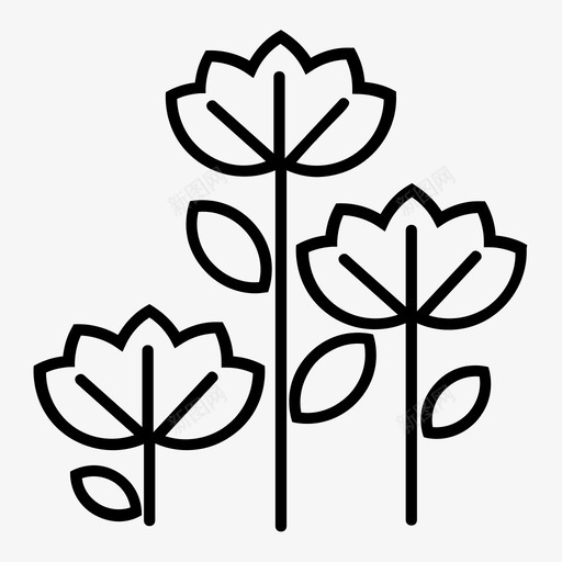 花园花树植物盆图标svg_新图网 https://ixintu.com 树 树木花园性质 植物盆 花园花