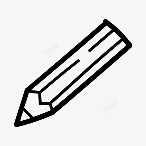 铅笔涂鸦手绘图标svg_新图网 https://ixintu.com 手绘 教育涂鸦 涂鸦 铅笔