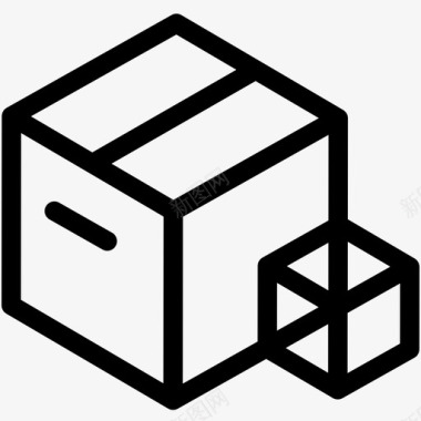箱子送货办公室图标图标