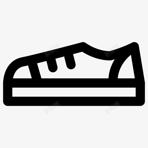 鞋脚穿运动鞋图标svg_新图网 https://ixintu.com 时尚 脚穿 运动鞋 鞋