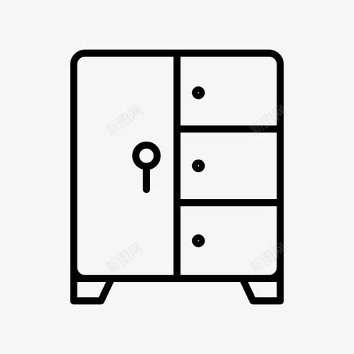 家具橱柜房间图标svg_新图网 https://ixintu.com 家具 房间 橱柜 衣柜