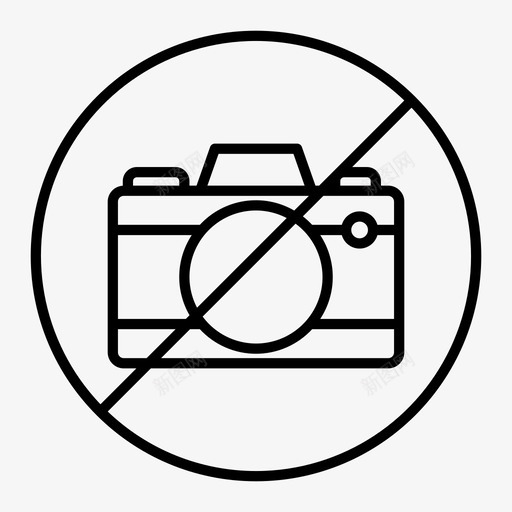 没有照相机旅行博物馆图标svg_新图网 https://ixintu.com 博物馆 旅行 没有照相机
