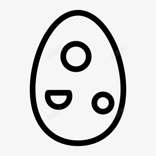 小鸡庆祝复活节图标svg_新图网 https://ixintu.com 复活节 复活节线图标 小鸡 庆祝 食物 鸡蛋