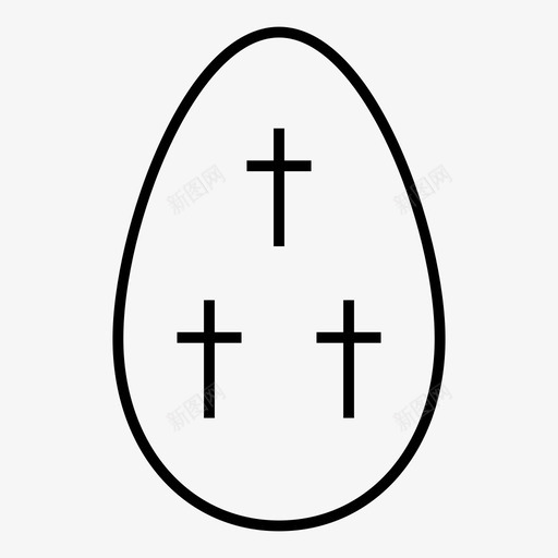 鸡蛋吃食物图标svg_新图网 https://ixintu.com 吃 复活节细线图标 煎蛋 蛋黄 食物 鸡蛋