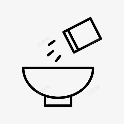 碗食物厨房图标svg_新图网 https://ixintu.com 厨房 盐 盐瓶 碗 食物
