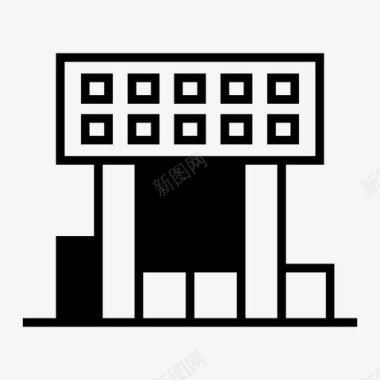 建筑物机构办公室图标图标