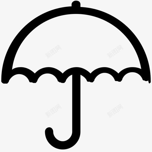 雨伞沙滩防护图标svg_新图网 https://ixintu.com 摄影和绘画 沙滩 防护 雨伞 雨影