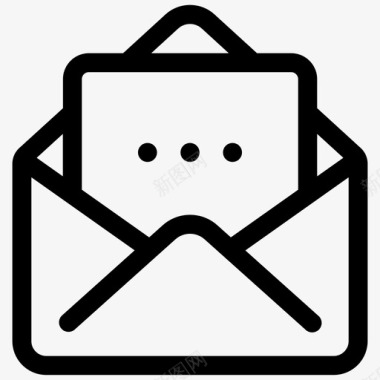 电子邮件信件通信线路第6卷图标图标