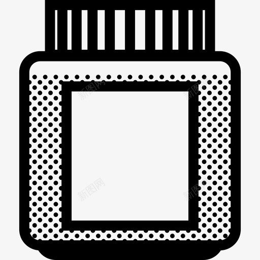 小罐子容器满的图标svg_新图网 https://ixintu.com 容器 小罐子 满的 玻璃