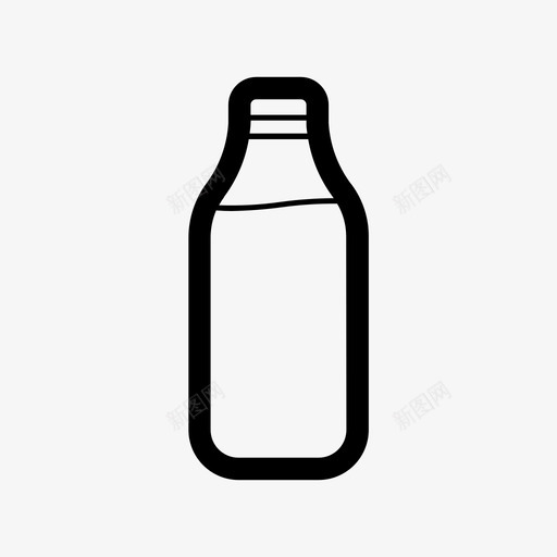 牛奶奶瓶奶制品图标svg_新图网 https://ixintu.com 奶制品 奶瓶 必需品 杂货店购物2 牛奶 饮料