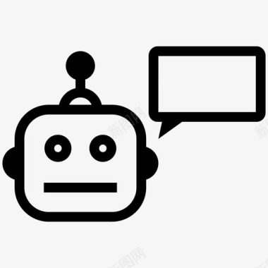 聊天机器人人工智能机器人图标图标