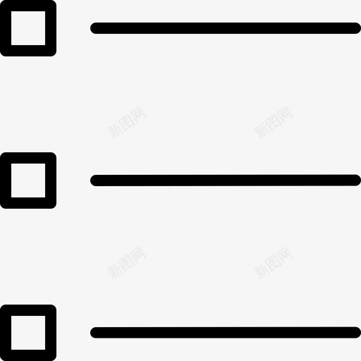 列表排序待办事项图标svg_新图网 https://ixintu.com 列表 待办事项 排序 超级简单图标