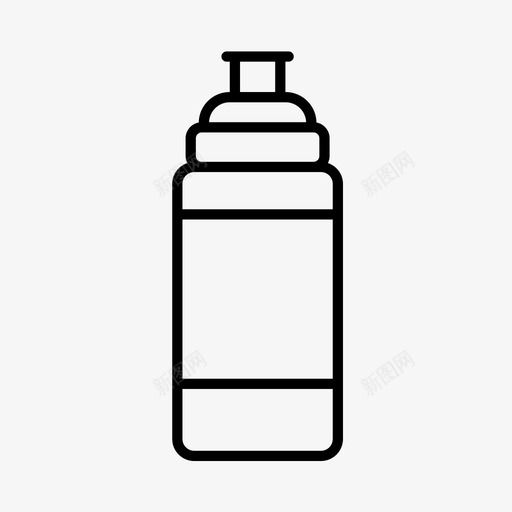 饮料瓶运动健身图标svg_新图网 https://ixintu.com 健身 水瓶 瓶子 运动 饮料瓶
