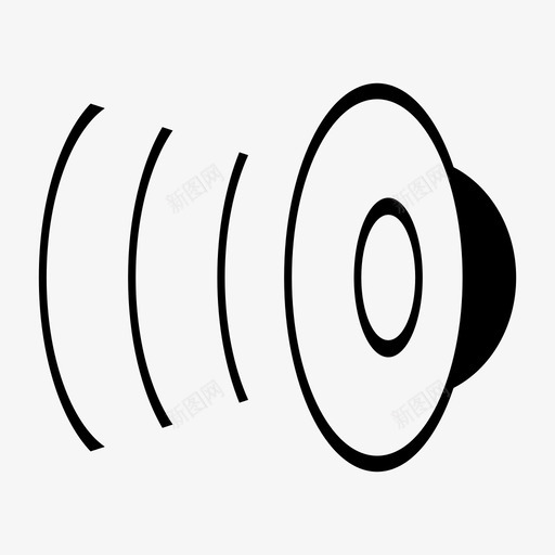 扬声器音乐铃声图标svg_新图网 https://ixintu.com 声音 扬声器 铃声 音乐 音响系统