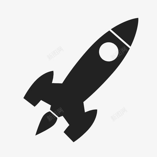 火箭未来前进图标svg_新图网 https://ixintu.com 前进 发射 未来 火箭 点火