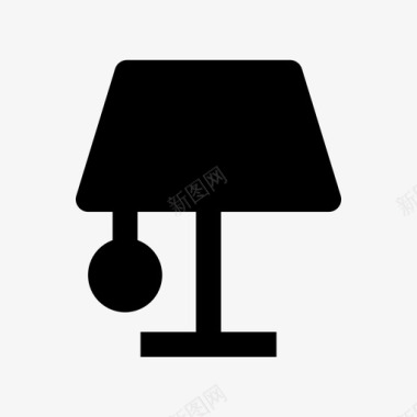 灯卧室桌子图标图标