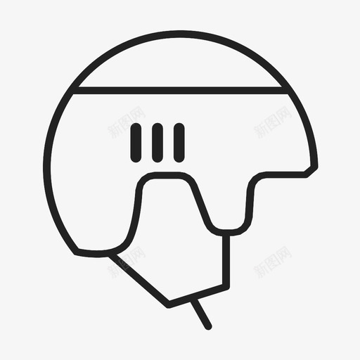 冰球头盔冰上运动图标svg_新图网 https://ixintu.com 冰上 冰球头盔 团队 运动