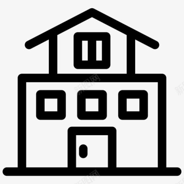 别墅住宅房地产概述图标图标