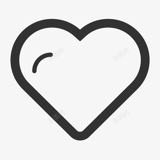 heartsvg_新图网 https://ixintu.com heart 心 赞 点赞 线性 扁平 简约
