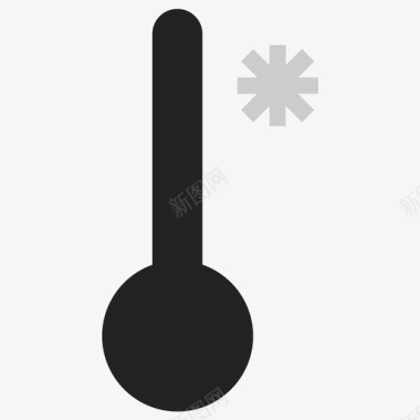 低温温度计图标图标