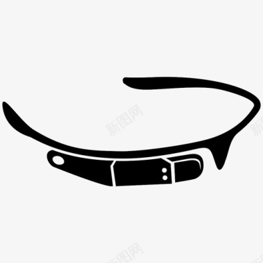谷歌眼镜眼镜科技图标图标