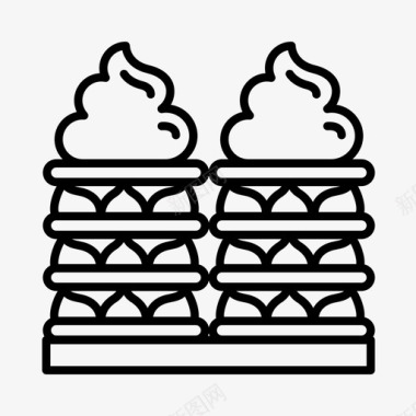 糕点面包房蛋糕图标图标