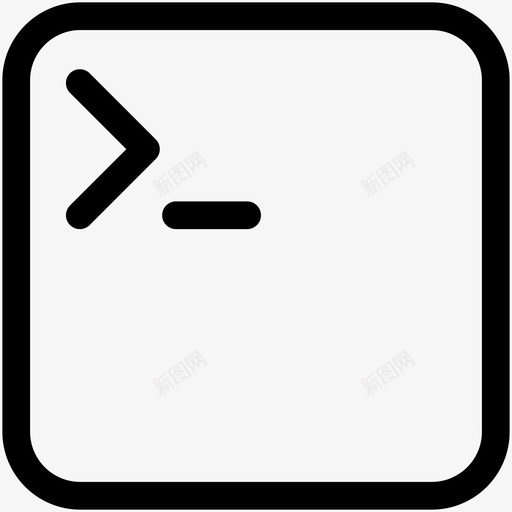 控制台命令linux图标svg_新图网 https://ixintu.com linux 命令 控制台 终端 购物车和播放