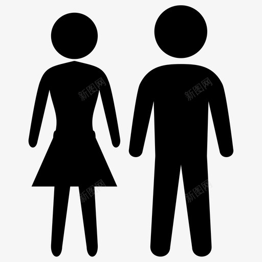 男人和女人夫妻图标svg_新图网 https://ixintu.com 夫妻 男人和女人