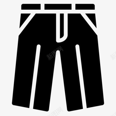 智能短裤服装男式图标图标