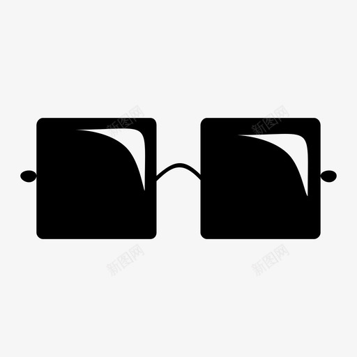 眼镜光学工具和器具图标svg_新图网 https://ixintu.com 光学 工具和器具 眼镜